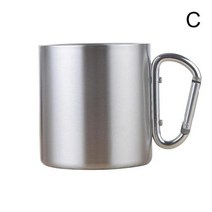 코펠 군용반합 캠핑반합 식기 그릇 티타늄코펠 사각 스텐식기 캠핑 용품 여행 머그 스틸 수통 장비 중산모 캠핑 카페 관광 머그 carabiner cup, c