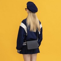가방팝 언더크로스 사각 크로스백 미니 블랙