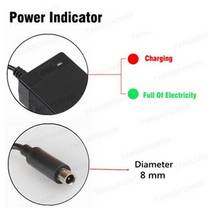 장애인 전동 스쿠터 54.6v 4a 리튬 이온 배터리 충전기 48v 13s kugoo, DC 8mm, 영국
