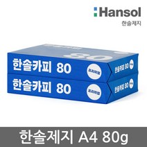 한솔제지 한솔카피 80g A4용지 2권(1000매) HANSOL COPY
