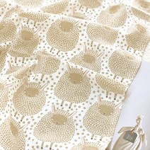 대폭 면100% 워싱 이중거즈 요루거즈 거즈 천 원단 양한마리 2color, 베이지