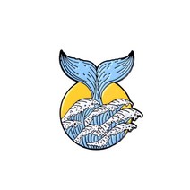 고래뱃지 고래 와펜 우영우 화려한 그린 핀 웨이브 바다 세계 전구 브로치 배지 가방 모자 옷깃 핀 보석 선물 친구 도매 63