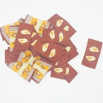 라벨제작 면 의류 스티커 직조 프린터 옷 용지 수제 라벨 태그 메이플 리프 패턴 니트 모자용 DIY 공예 바느질 액세서리 50 개, 3.clothes tag2