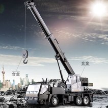 Rc카 오프로드 입문용 알씨카 소형 원격조종 크레인 컨버터블 무선조종자동차, 배터리 1개, 알로이 블랙 리모트 크레인 핸들 버전