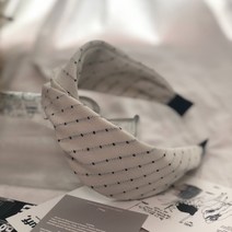 시크 도트 꼬임 터번 트위스트 헤어밴드 와이드 머리띠