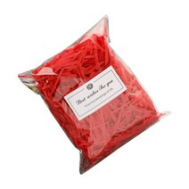 양초만들기재료 10G Lafite 종이 다채로운 파쇄 된 Crinkle DIY 라피아 공예 크리스마스 선물 상자 장식 실, 01 Red