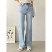 봄 부츠컷 연청바지 세미 부츠컷 여성 청바지