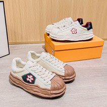 프리미엄 여성 운동화 캐주얼 플랫 땅콩 슈즈 2종