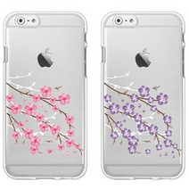 LG 스타일러스2 케이스 F720 벗꽃 송이 투명 젤리, 벗꽃다발_퍼플_주피사쿠투명JPT