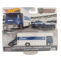 자전거트레일러 오리지널 핫 휠 자동차 문화 팀 수송 장난감 소년 트레일러 트럭 합금 Hotwheels 모델 트, 07 FLF56-24