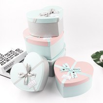 나성유통 두꺼운 선물상자 달콤하트, 민트뚜껑(중)