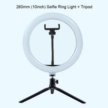 FIJ Selfie 링 라이트 사진 라이트 모바일 홀더가있는 램프의 Led 림 Youtube RGB Tok Ringlight 용 대형 삼각대 스탠드, 스페인_26cm light tablet