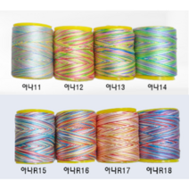 규방공예 동양자수용 아나이도 지누이도 견사 오색사 레인보우사, R19, 1개