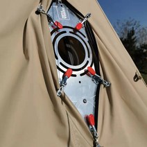 겨울 캠핑텐트 뚫림없는 굴뚝 난로 화로 연기구멍