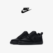 나이키 코트 보로우 로우 839985-001 GS 올검 블랙 아동화 주니어 여성용 우먼스 운동화 신발 슈즈