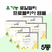 유기농 로얄제리 앰플 원액 프랑스 생 로얄젤리 프로폴리아 액상 음료 마시는 로얄제리 꿀 로열젤리 로열제리 효능 로얄리신 프로폴리스 여왕벌 먹이 [유통기한 24년 3월 1일], 100ml(10ml X 10eA)_ 5, 1개