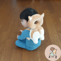 [디즈니머리쿵] 코기쿵 아기 머리보호대 유아 머리쿵 쿠션 헬멧 200일선물