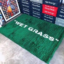 이케아 WET GRASS 잔디 오프화이트 러그 카페트, 초록_1330 × 1950