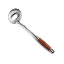 코카코 로즈우드 손잡이 무광 스테인리스 304 국자 길이 34cm, 혼합색상, 1개