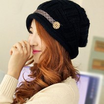 승마 니트 벙거지모자 겨울 여성 뜨게 털 모자