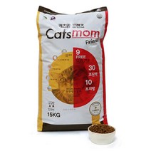 [캐츠맘] 15kg 캐츠맘프렌즈 9free 전연령 구내건강 고양이사료 캣츠맘