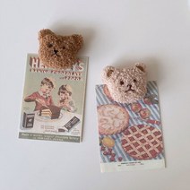 곰돌이 냉장고 자석 2colors 마그넷 메모 홀더, 브라운베어