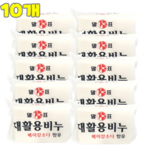 댕이몰 말표말 재활용비누 재생 세탁비누 400g, 10개