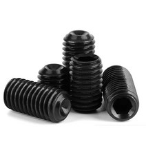 M2 블랙 무두볼트 육각 소켓 20개 DIN916 탄소강 합금강 랜치 스크류 렌치 고정, M2 (20pcs), 6mm