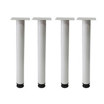리폼플러스 원형조절다리 300mm 철재 가구다리, 화이트(4개)
