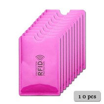 알루미늄 안티 Rfid 카드 홀더 520 개 NFC 차단 리더 잠금 Id 은행 케이스 보호 금속 신용