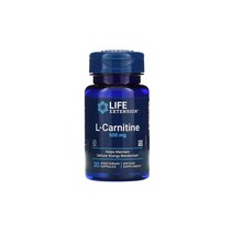 라이프 익스텐션 L-카르니틴 500mg 30식물성캡슐 Carnitine 카르니틴 타르트레이트 식물성 셀룰로오스 식물성 스테아레이트 실리카