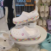 크록스 NC야탑점 아동용 크록밴드 젬 밴드 클로그 화이트 207605-100