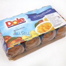Dole 복숭아 과일컵 113그램x16 간식 간편 식사대용 야식, 16개