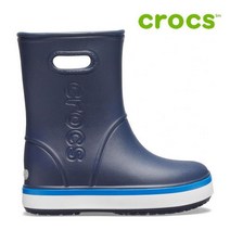 크록스 아동 장화 41- 205827-4KB Kids Crocband Rain Boot Navy Bright Cobalt