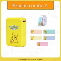 niimbot d110 no ink Thermal label printer 휴대용 포켓 라벨 메이커 mobile phone home office use mini printing m, 협력사, pikachu combo a