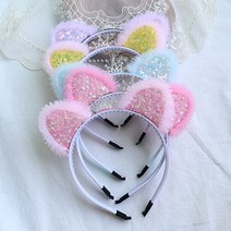 야옹이 미니왕관 여아 머리띠 아동 초등학생 헤어밴드