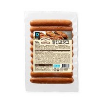 청정원 캠핑음식 리치부어스트 칼집 프랑크 소세지 아이들간식 750g 야채볶음 어린이반찬 간단한요리 간편식, 50개