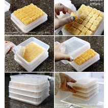 3단 다진마늘 큐브 냉동기 다진마늘 보관함