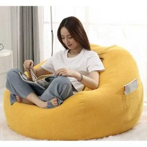 구름 빈백 EPP 푹신 쇼파 대용 체어 모찌 원룸 무중력, 130cmx105cm 블루 빈백