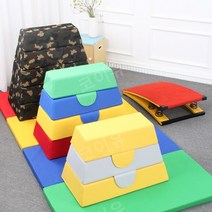점프 매트 안전 뜀틀 키즈 운동 체육 발달 체조 활동, R