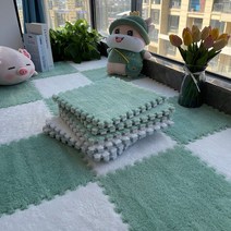 뽀글이 바닥 쿠션매트 유아 놀이방 거실 매트 퍼즐매트 10p, 30x30x0.8cm, 1