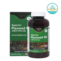 에버그린 슈페리어 캐나다 아마씨오일 1000mg 365캡슐 365g