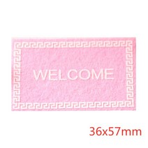 1:12 인형의 집 바닥 장식 환영 카펫 미니 슬리퍼 미니어처 장식품 DIY 가구, Pink, 04 Pink