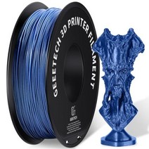 휴비나인 3d펜잉크 GEEETECH 3d 실크 PLA 필라멘트 3D 프린터 소재 안전 진공 포장 특수 색상 버블 프리 용 1kg175mm 스풀 와이어, sparkly blue+영국