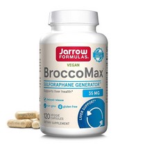 자로우 포뮬라 브로코맥스 식물성 캡슐 120개 브로콜리보다 20배 더 농축된 제품 증식 및 간 건강을 건강하게 돕는 60회 분량, 60개(1팩)