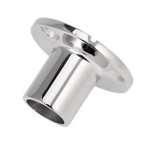 90 ° 25mm 관 항해를 위한 바다 316 스테인리스 배 손 가로장 이음쇠 Stanchion 기초, 한개옵션0