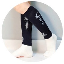 루이사스포츠 유니크 종아리보호대 슬리브, 블랙