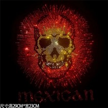 대형 와펜 자수마킹 왓펜 큐빅 스티커 해골 패션 큰 헝겊 붙여 넣기 핫 스팽글 57