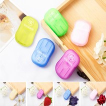 나스카 휴대용 종이비누 여행 캠핑 일상 필수품, 블루(라벤더)