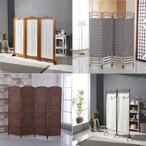 이동식칸막이 접이식 폴딩 병풍 파티션 가리개 가림막 인테리어 가정용 원룸 원목 라탄 경량 나무 우드 실내사무실 거실 공간분리 카페 식당 음식점 낮은 높은 냉장고 철제 주방, 원색, 우드88(400)